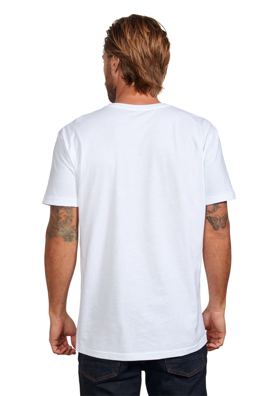 Stay Frothy Repreve® T-Shirt - White / Sage - Image 5