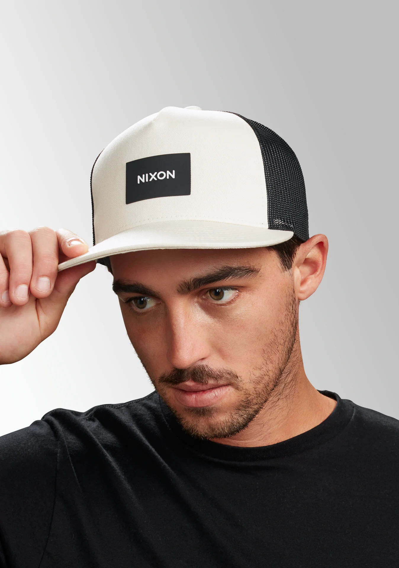 Team Trucker Hat - Cream / Black - Image 5