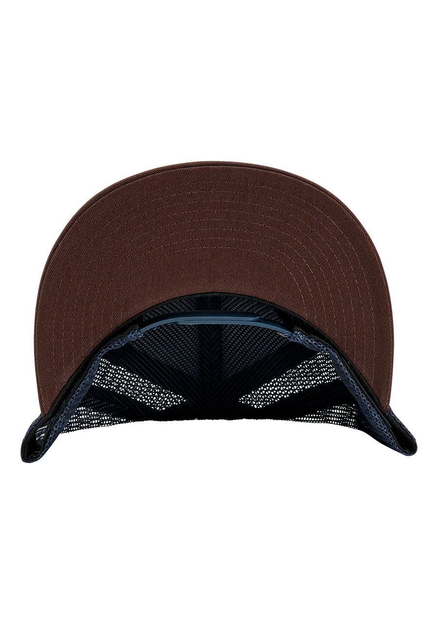 Team Trucker Hat - Navy / Brown - Image 4