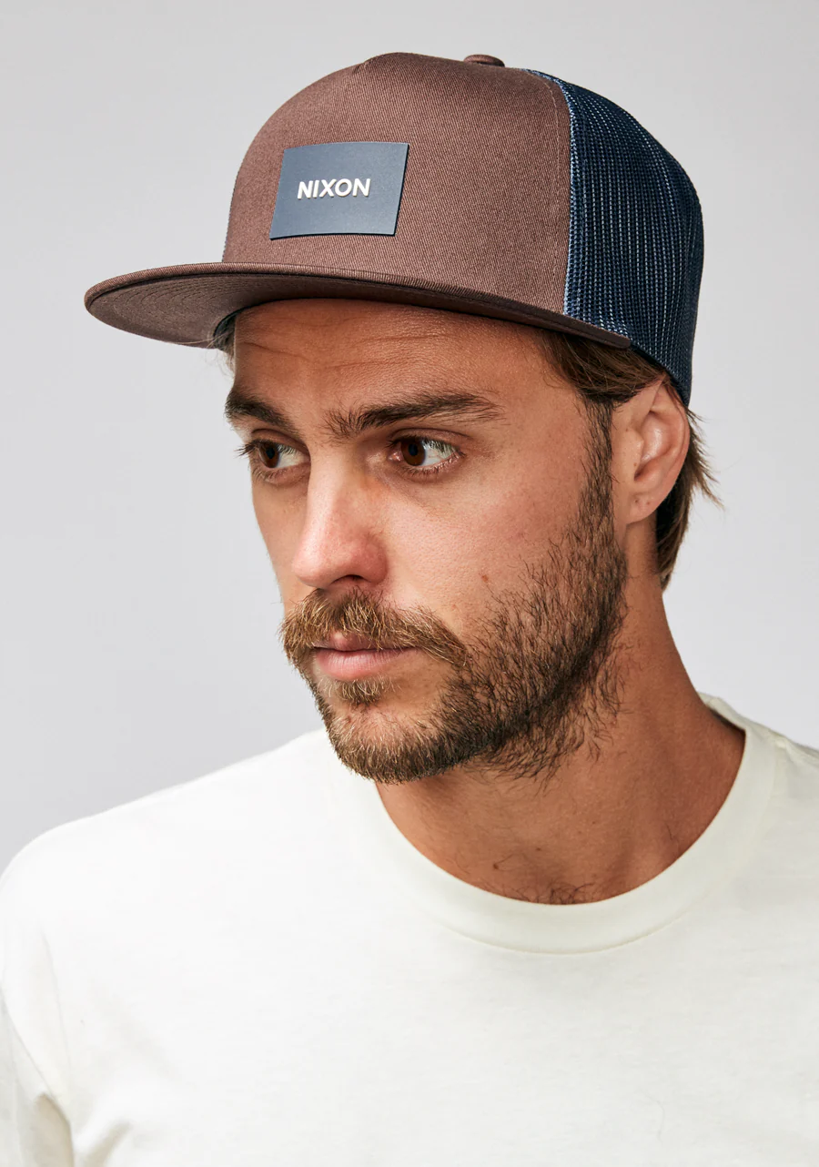 Team Trucker Hat - Navy / Brown - Image 6
