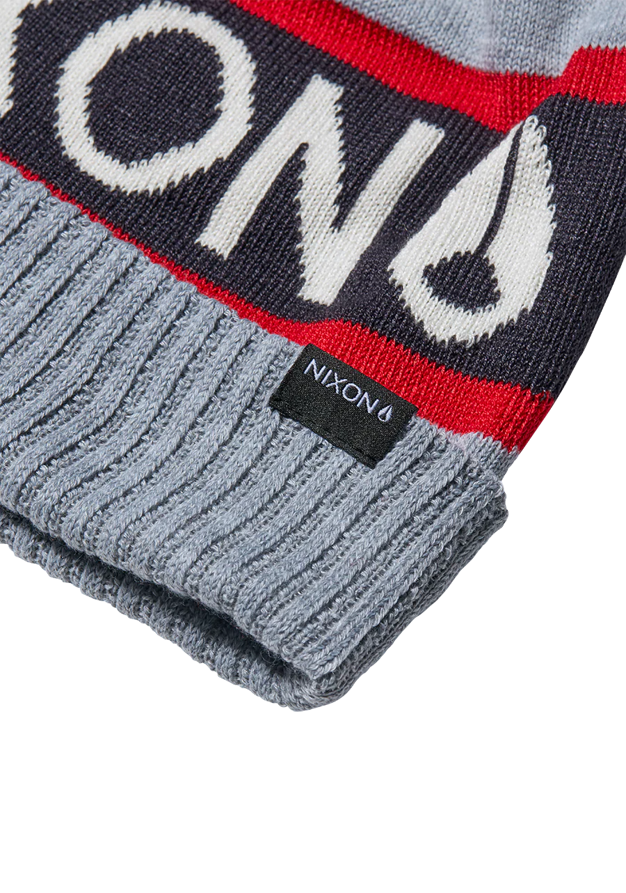 Teamster Beanie - Heather Gray / Red - Image 2