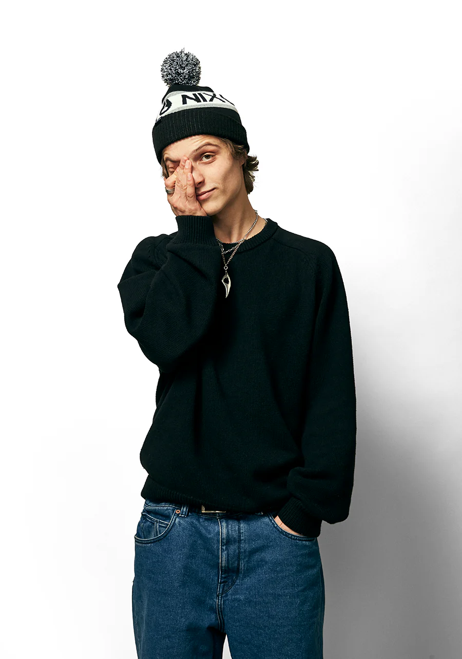 Teamster Beanie II - Black / White - Image 3