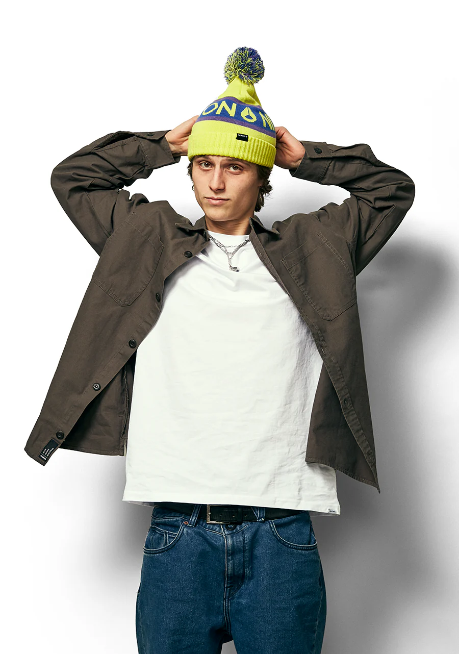 Teamster Beanie II - Citron / Purple - Image 3