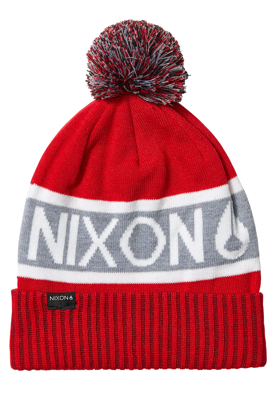 Teamster Beanie - Red / Gray