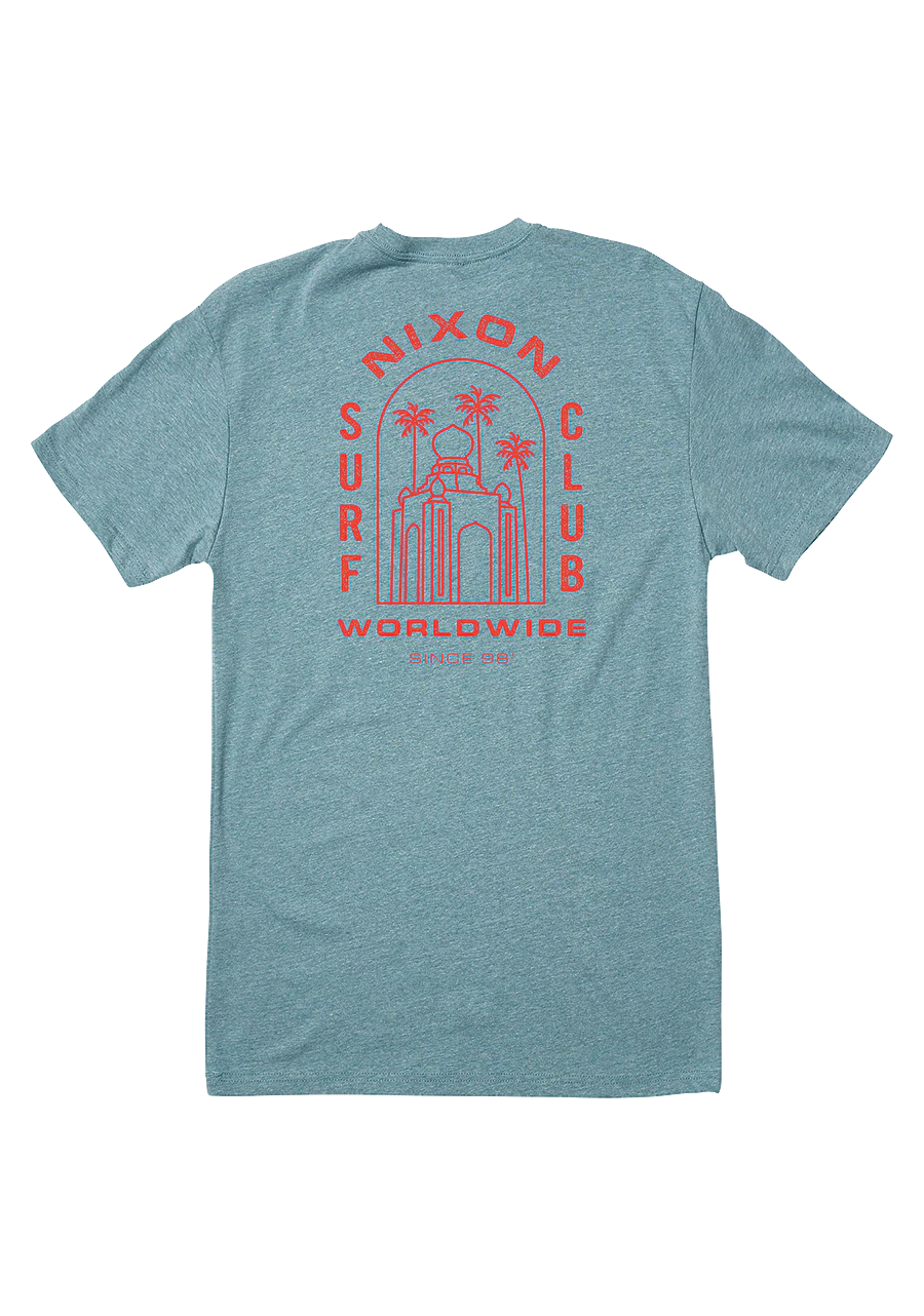 Temple T-Shirt - Heather Pacific - Image 2