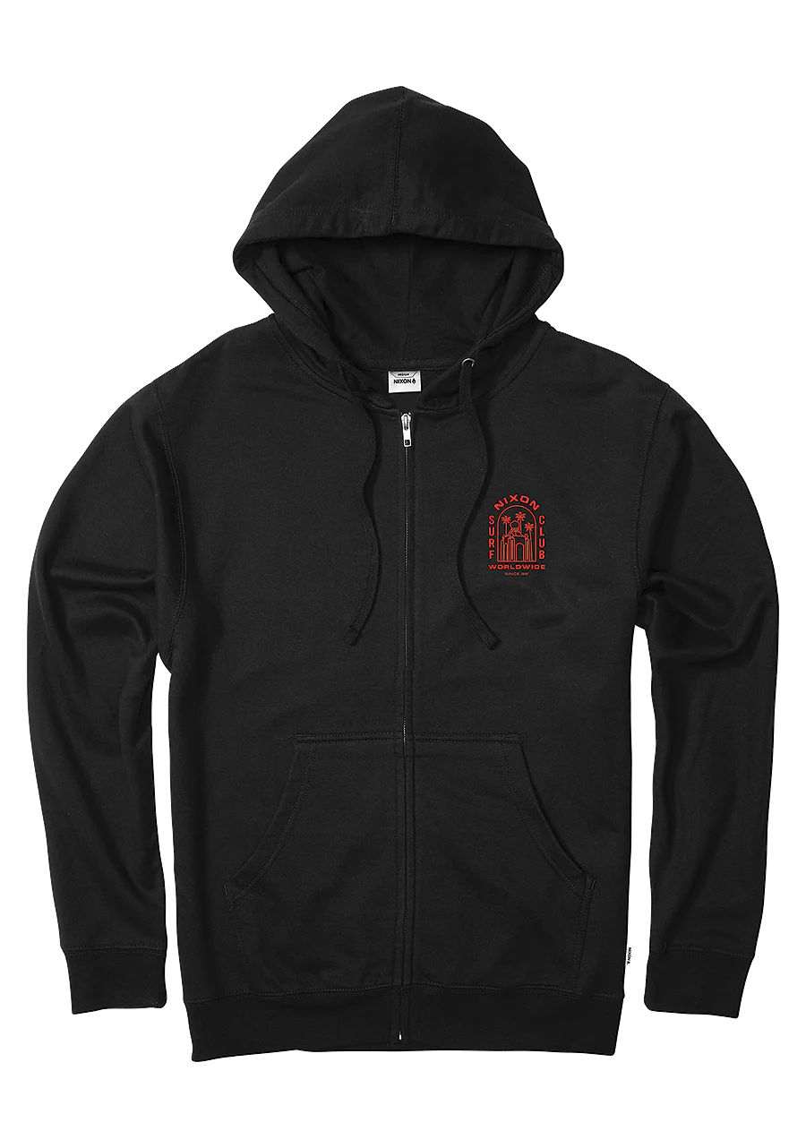 Temple Zip Hoodie - Black