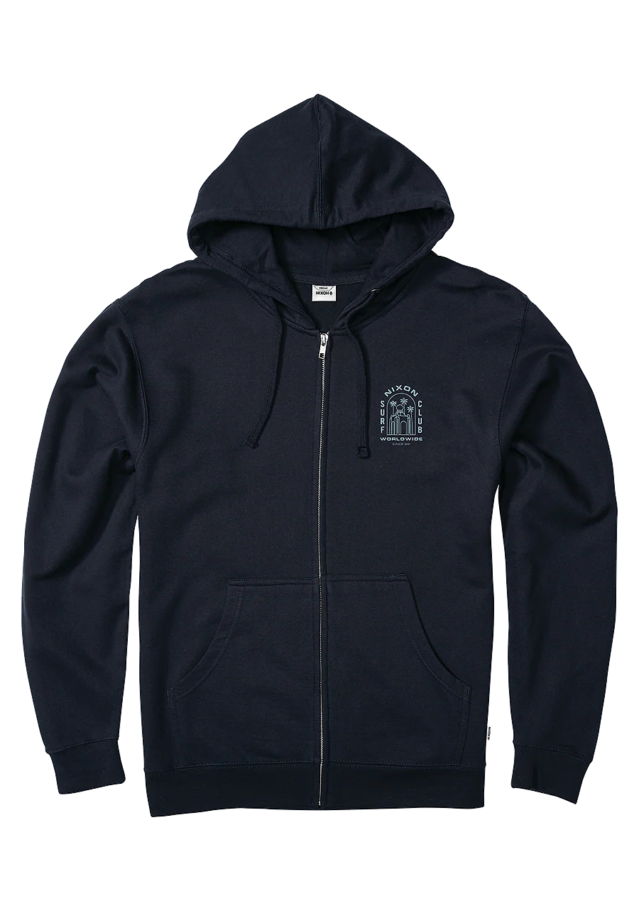 Temple Zip Hoodie - Navy