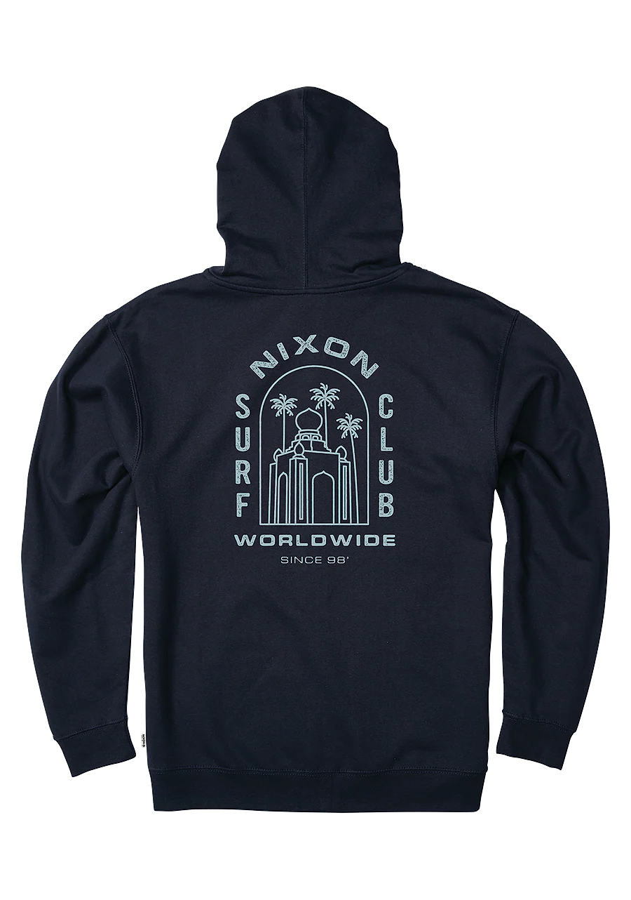 Temple Zip Hoodie - Navy - Image 2
