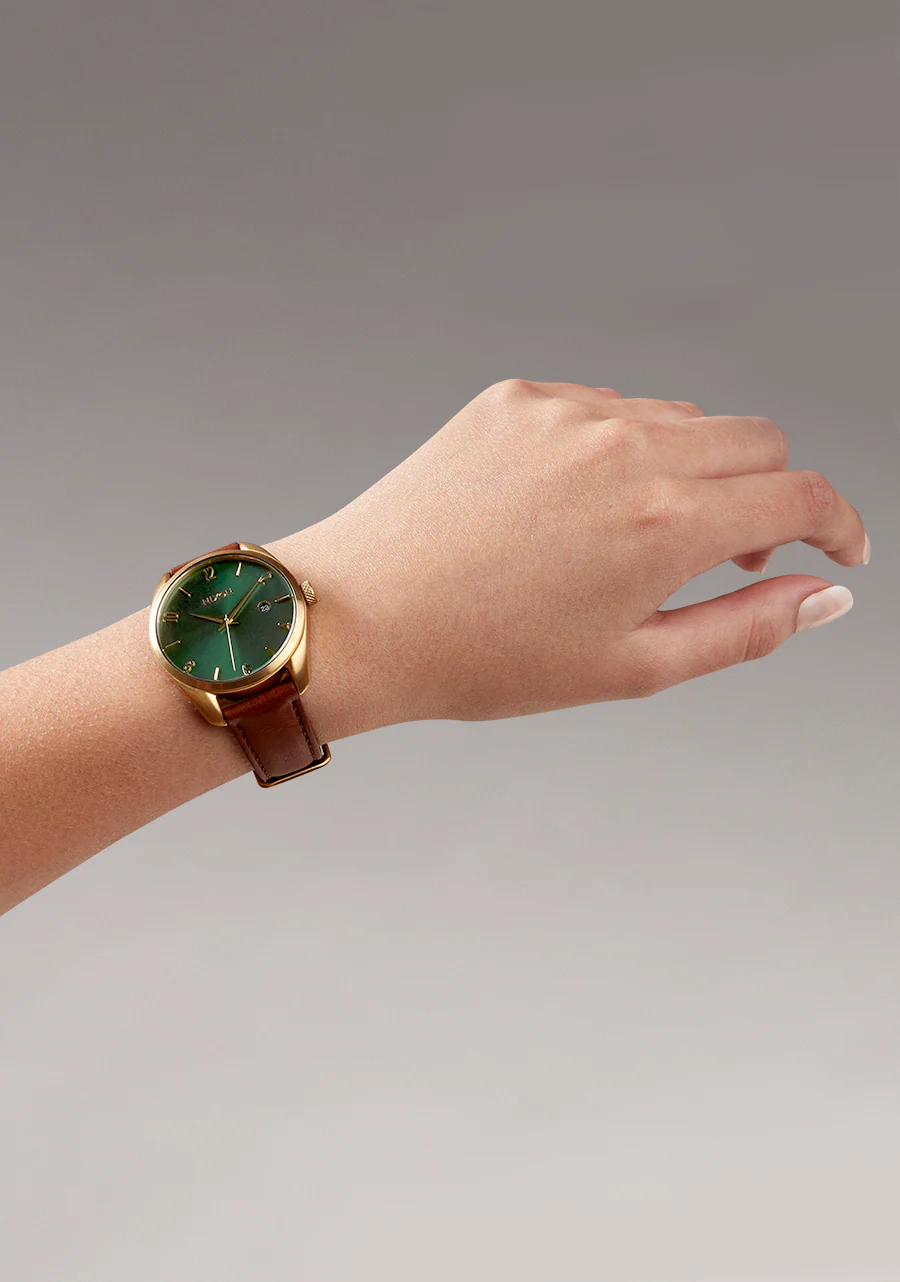 Thalia Leather - All Gold / Green Sunray - Image 5