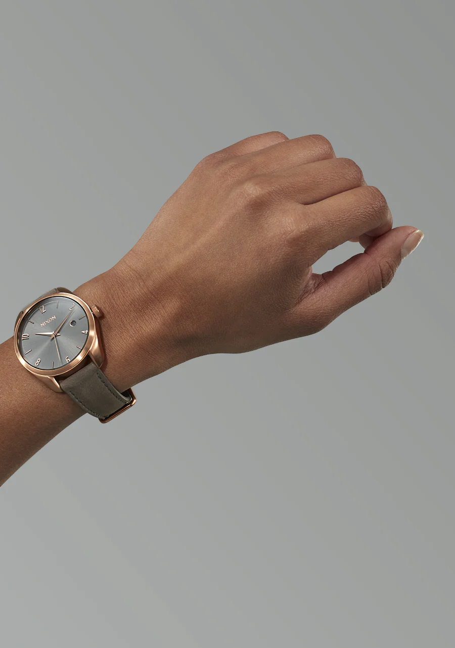 Thalia Leather - Gray Sunray / Rose Gold / Gray - Image 5