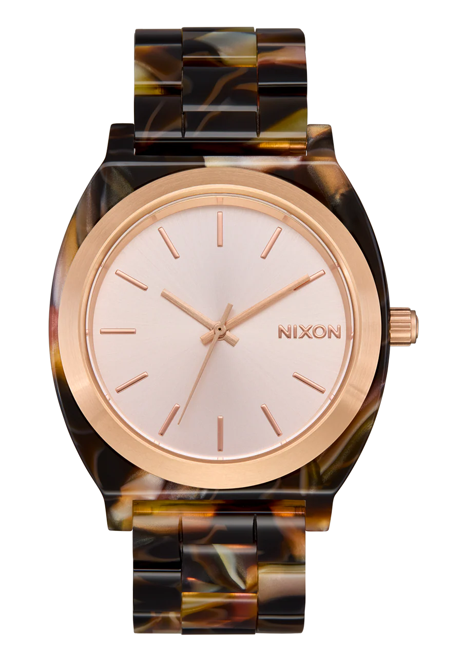 Time Teller Acetate - Rose Gold / Pink Tortoise