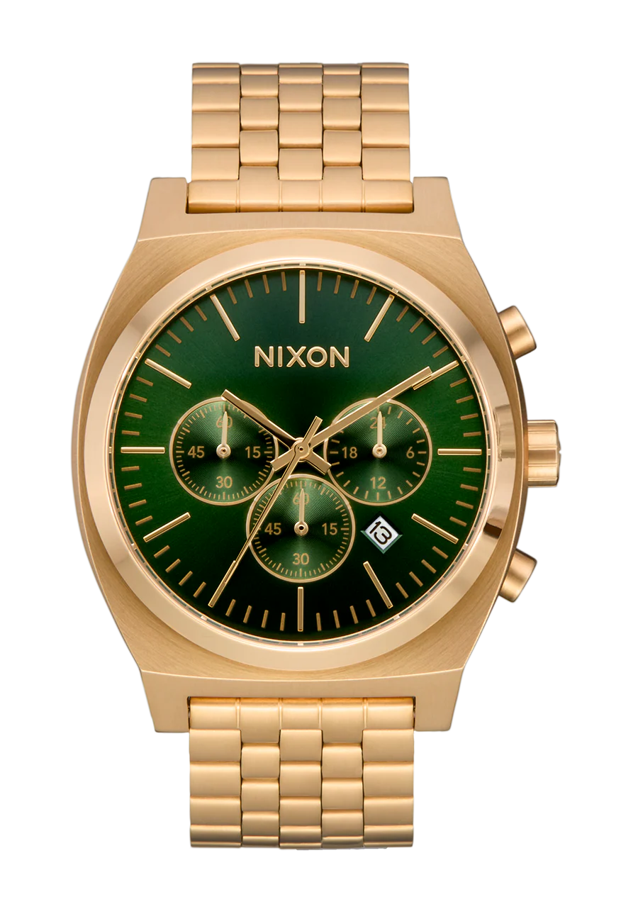 Time Teller Chrono - Gold / Green Sunray