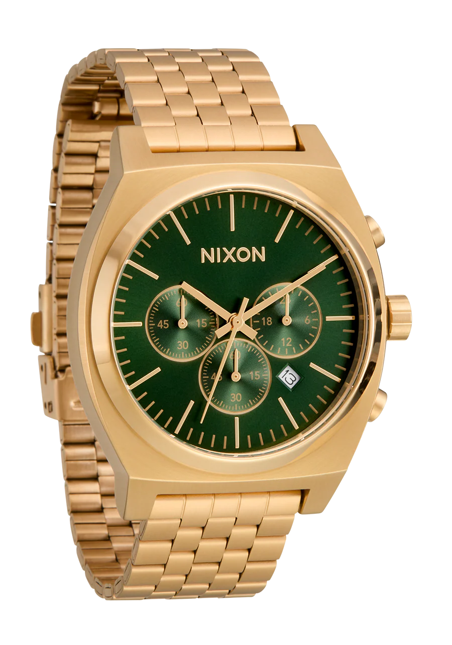 Time Teller Chrono - Gold / Green Sunray - Image 2