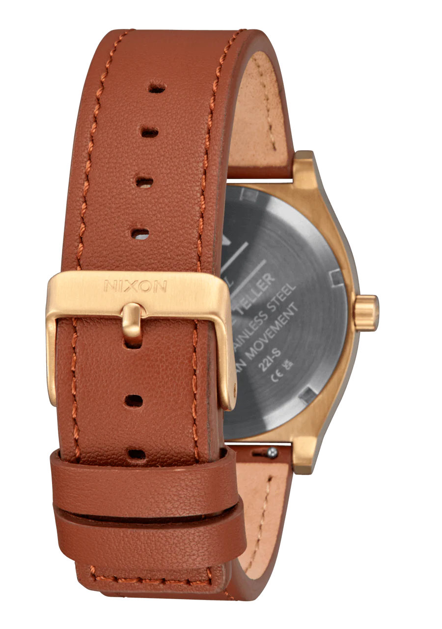 Time Teller Leather - Light Gold / White Sunray - Image 4