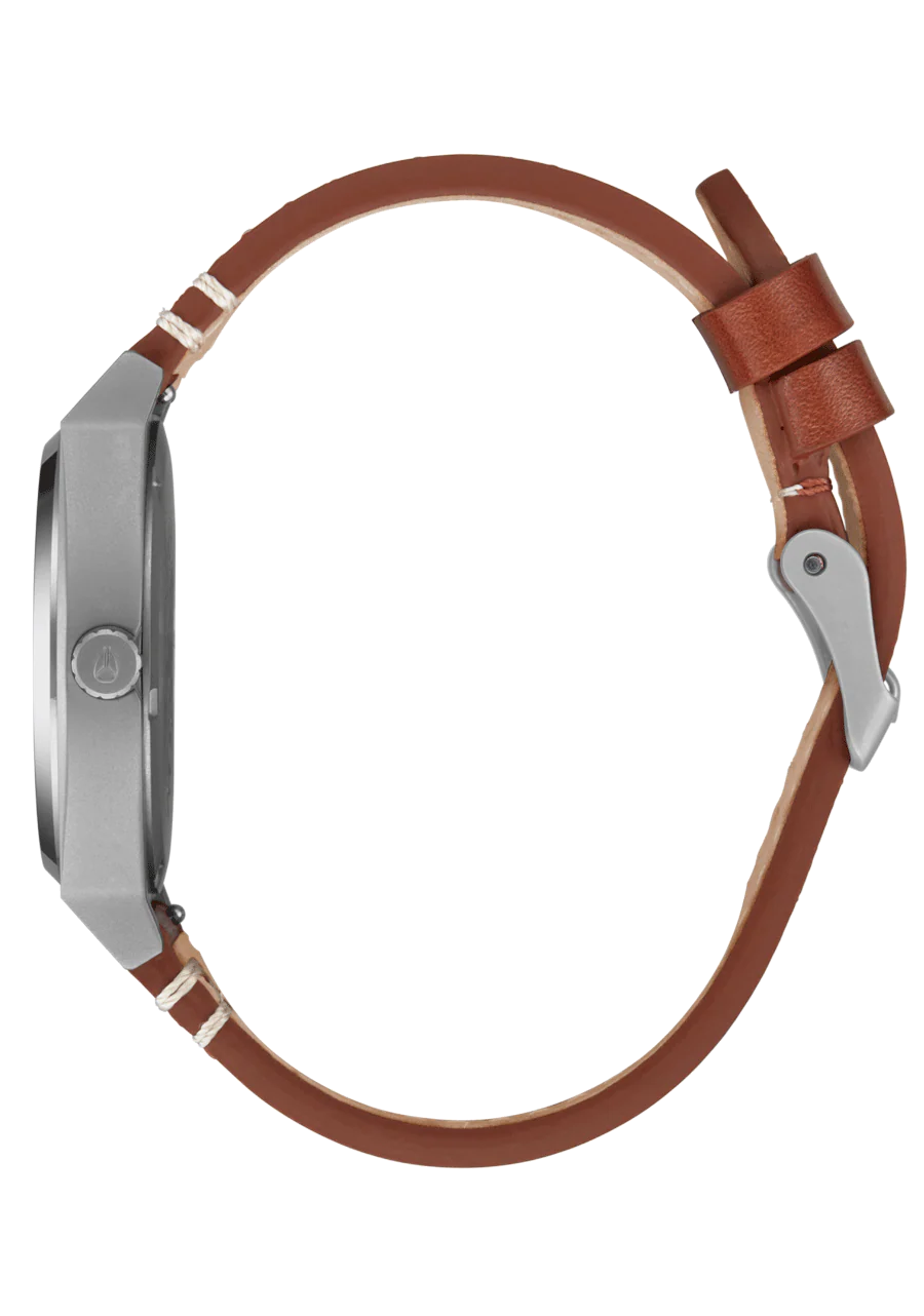 Time Teller Leather - Lt Gunmetal / Basalt / Sienna - Image 3