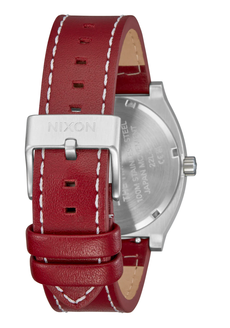Time Teller Leather - Silver / Egret / Cranberry - Image 4