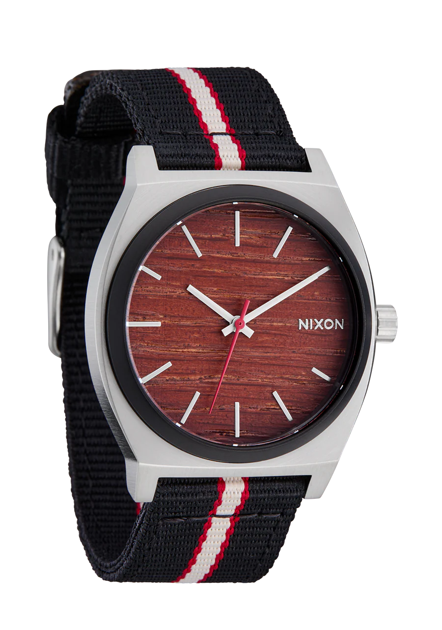 Time Teller Nylon - Silver / Rosewood / Black Stripe - Image 2