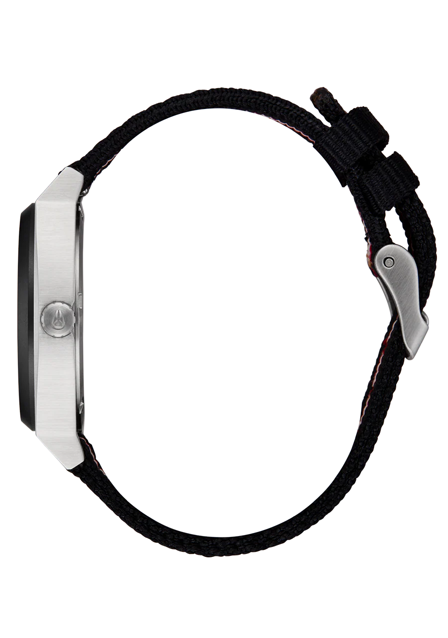 Time Teller Nylon - Silver / Rosewood / Black Stripe - Image 3