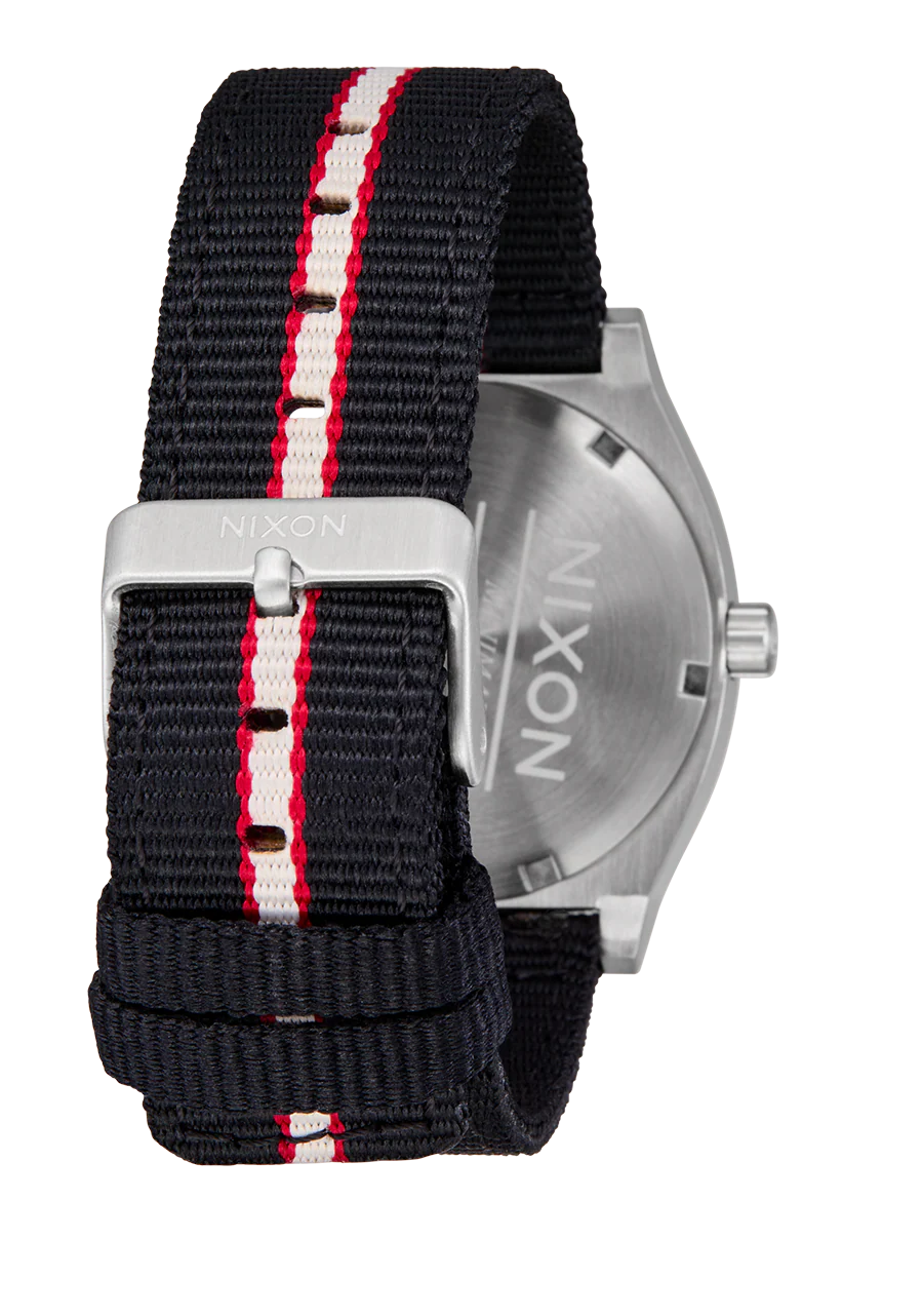 Time Teller Nylon - Silver / Rosewood / Black Stripe - Image 4