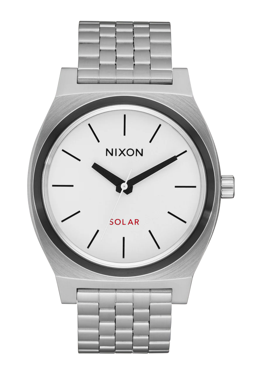 Time Teller Solar - Silver / White Lume