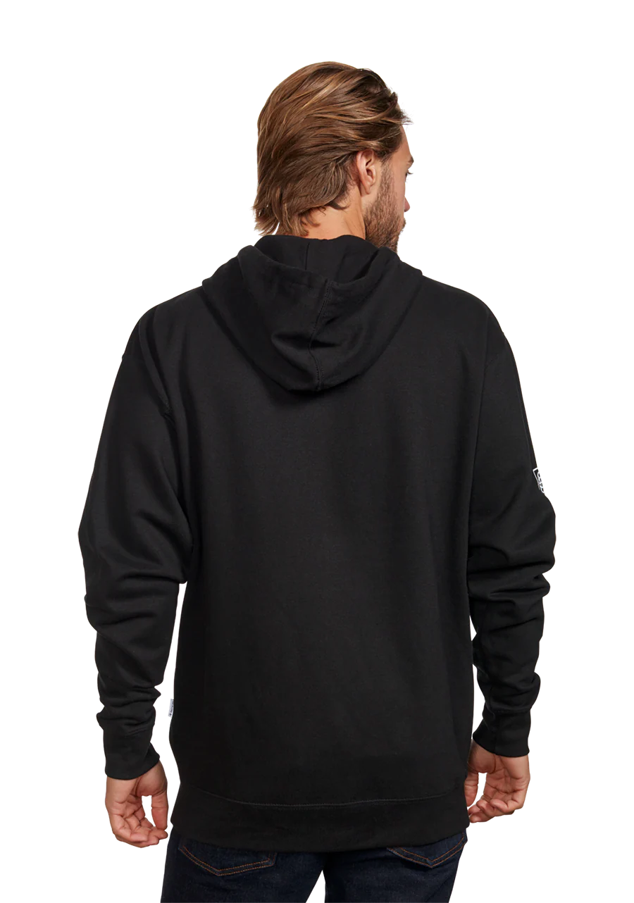 Track Zip Hoodie - Black / White - Image 5