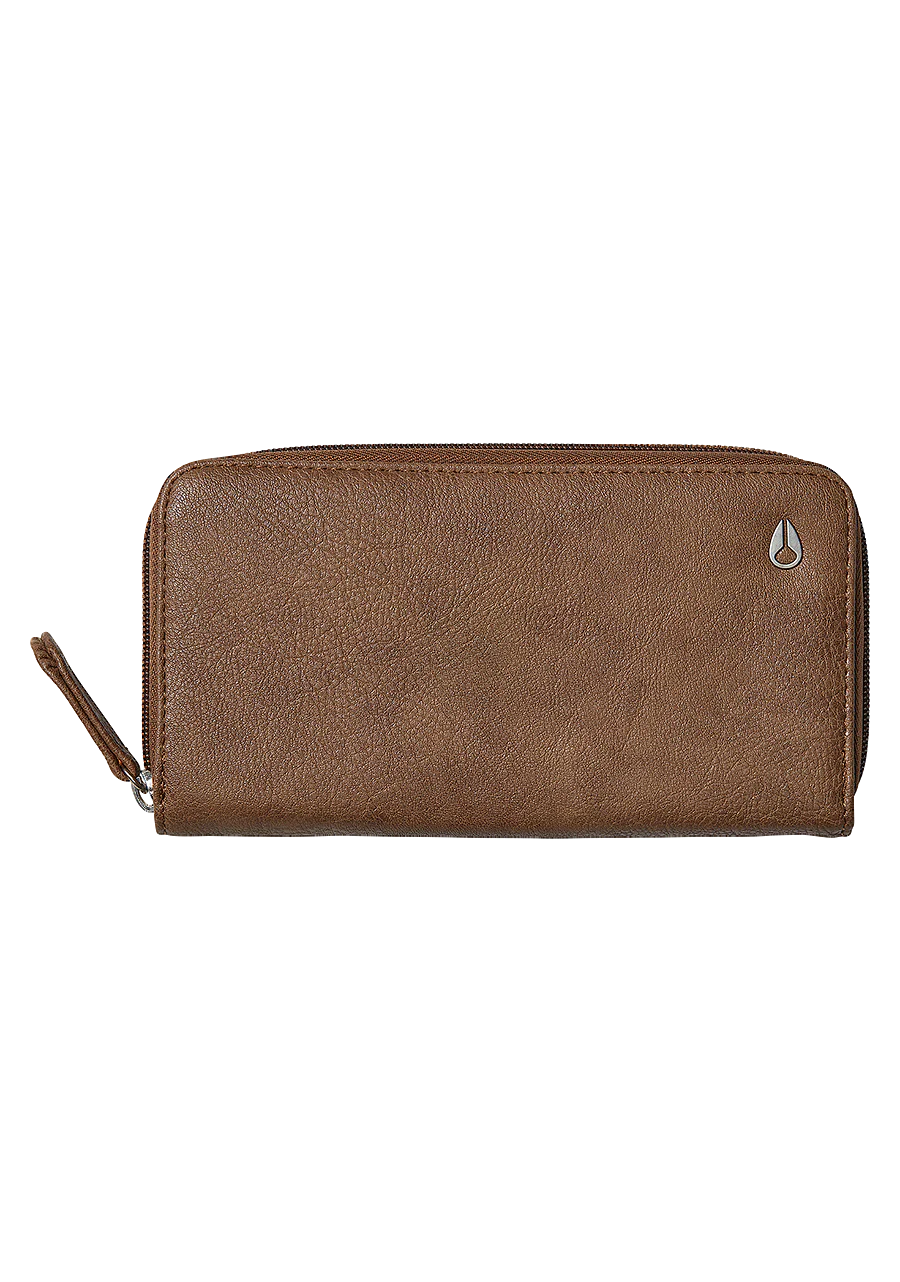 Tree Hugger Veg.Leather Large Wallet - Brown Wash
