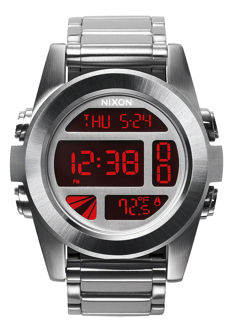Unit Stainless Steel - Silver / Red
