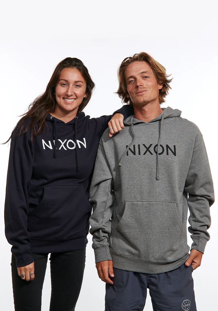 Wordmark Hoodie - Dark Heather Gray - Image 4